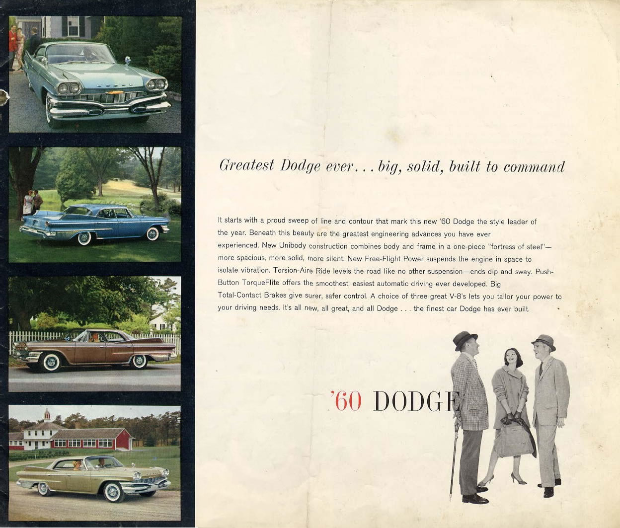 1960 Dodge Car Brochure Page 1